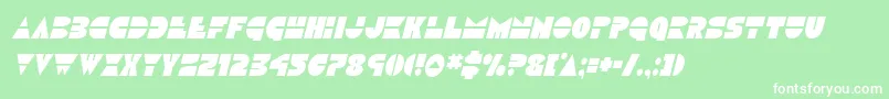 Discoduckcondital Font – White Fonts on Green Background