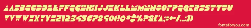 Discoduckcondital Font – Yellow Fonts on Red Background