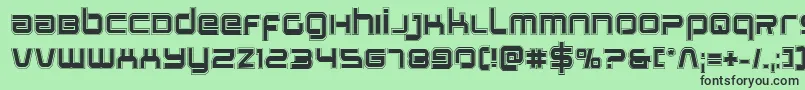 Stareagleacad Font – Black Fonts on Green Background
