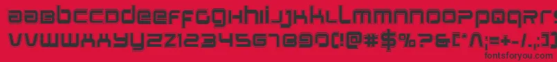 Stareagleacad Font – Black Fonts on Red Background