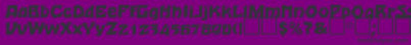 Romulaneagle Font – Black Fonts on Purple Background