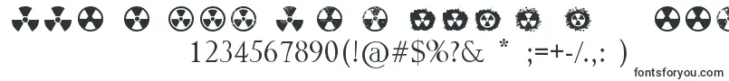 Radiation-fontti – Helvetica-fontit