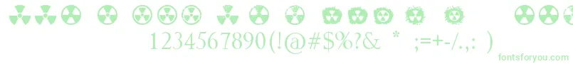 Radiation Font – Green Fonts