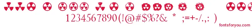 Radiation Font – Red Fonts