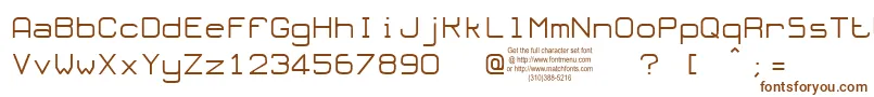 Шрифт OloronTryout – коричневые шрифты на белом фоне