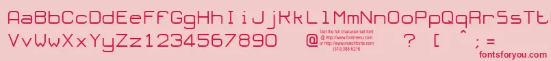OloronTryout Font – Red Fonts on Pink Background
