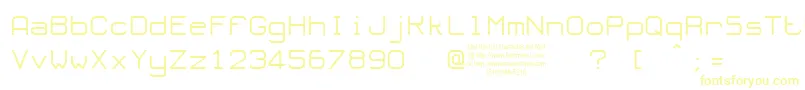 Шрифт OloronTryout – жёлтые шрифты