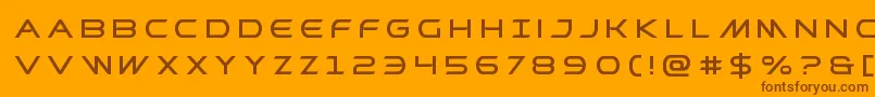 Prometheantitle Font – Brown Fonts on Orange Background