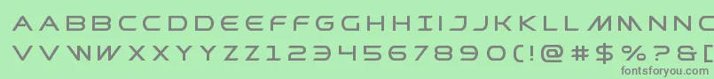 フォントPrometheantitle – 緑の背景に灰色の文字