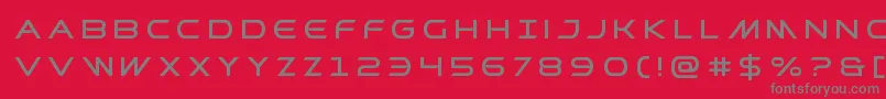 Prometheantitle Font – Gray Fonts on Red Background
