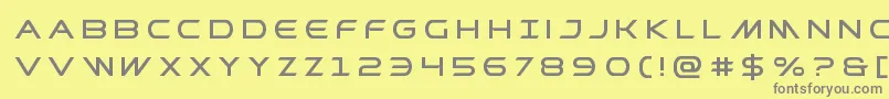 Prometheantitle Font – Gray Fonts on Yellow Background