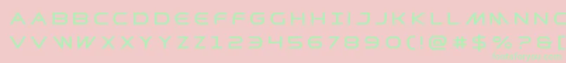 Prometheantitle Font – Green Fonts on Pink Background