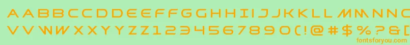 Prometheantitle Font – Orange Fonts on Green Background