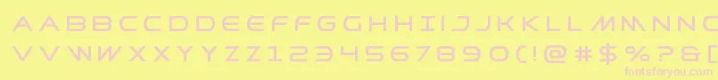 Prometheantitle Font – Pink Fonts on Yellow Background