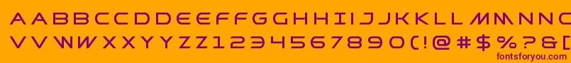 Prometheantitle Font – Purple Fonts on Orange Background