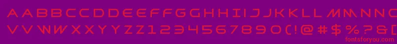 Prometheantitle Font – Red Fonts on Purple Background