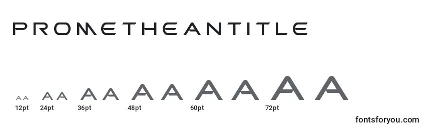 Размеры шрифта Prometheantitle