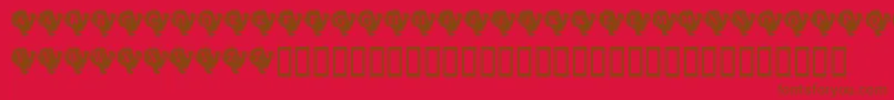 KrTurkeyTime Font – Brown Fonts on Red Background