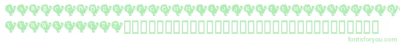 KrTurkeyTime Font – Green Fonts on White Background