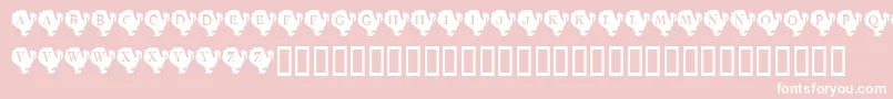 KrTurkeyTime Font – White Fonts on Pink Background