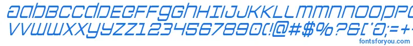 Colonymarinescondital Font – Blue Fonts on White Background