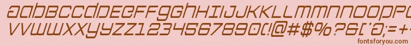 Colonymarinescondital Font – Brown Fonts on Pink Background