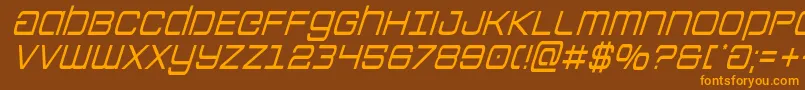Colonymarinescondital Font – Orange Fonts on Brown Background