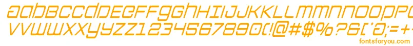 Colonymarinescondital Font – Orange Fonts on White Background