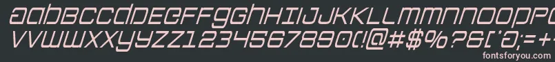 Colonymarinescondital Font – Pink Fonts on Black Background