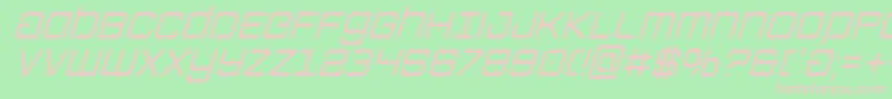 Colonymarinescondital Font – Pink Fonts on Green Background