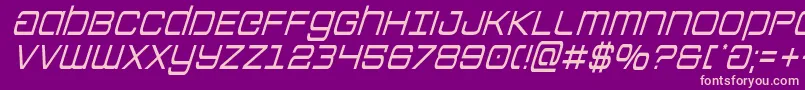 Colonymarinescondital Font – Pink Fonts on Purple Background