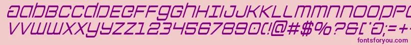 Colonymarinescondital Font – Purple Fonts on Pink Background