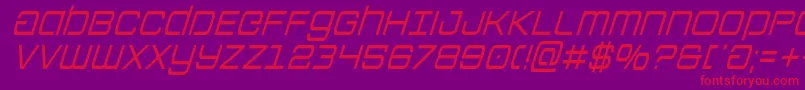 Colonymarinescondital Font – Red Fonts on Purple Background