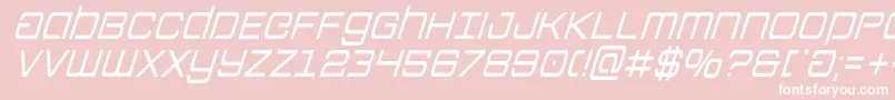 Colonymarinescondital Font – White Fonts on Pink Background