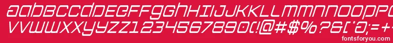Colonymarinescondital Font – White Fonts on Red Background
