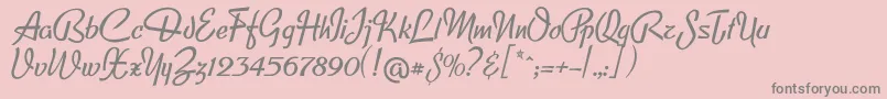 Lfclipped Font – Gray Fonts on Pink Background