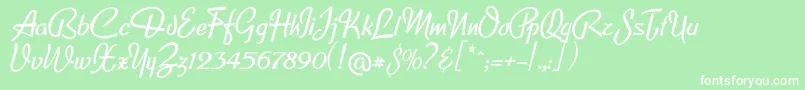 Lfclipped Font – White Fonts on Green Background