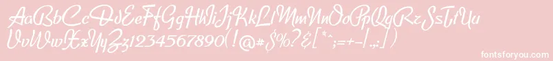 Lfclipped Font – White Fonts on Pink Background