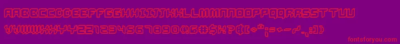 Bug2k Font – Red Fonts on Purple Background