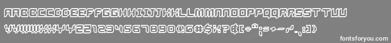 Bug2k Font – White Fonts on Gray Background
