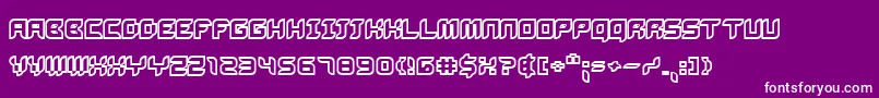Bug2k Font – White Fonts on Purple Background