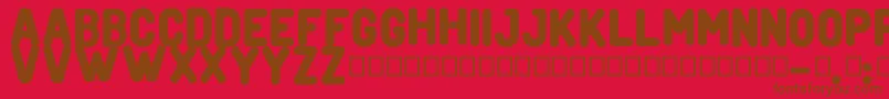fuente CreditverseFont – Fuentes Marrones Sobre Fondo Rojo
