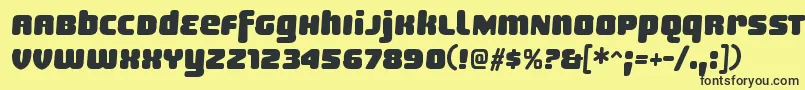 SheaffRegular Font – Black Fonts on Yellow Background