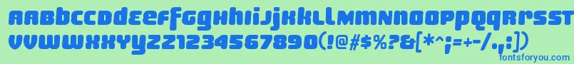 SheaffRegular Font – Blue Fonts on Green Background