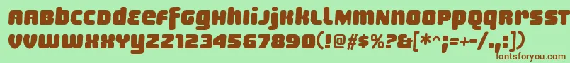 SheaffRegular Font – Brown Fonts on Green Background