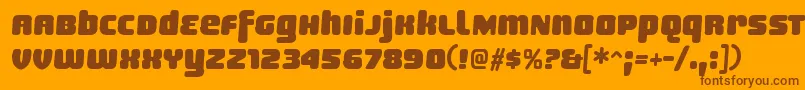 SheaffRegular Font – Brown Fonts on Orange Background