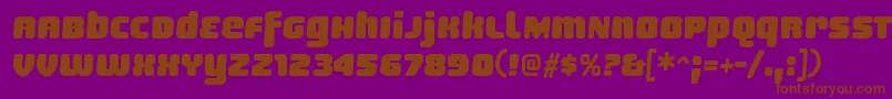 SheaffRegular Font – Brown Fonts on Purple Background