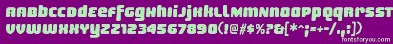 SheaffRegular Font – Green Fonts on Purple Background