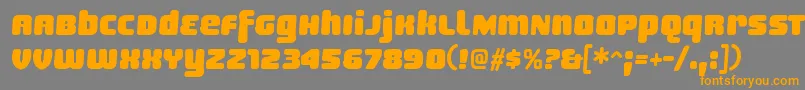 SheaffRegular Font – Orange Fonts on Gray Background