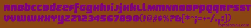 SheaffRegular Font – Purple Fonts on Brown Background